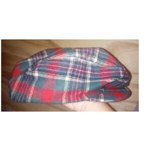 2/$15 Vintage Pendleton Plaid Virgin Wool Hat Newsboy Medium
